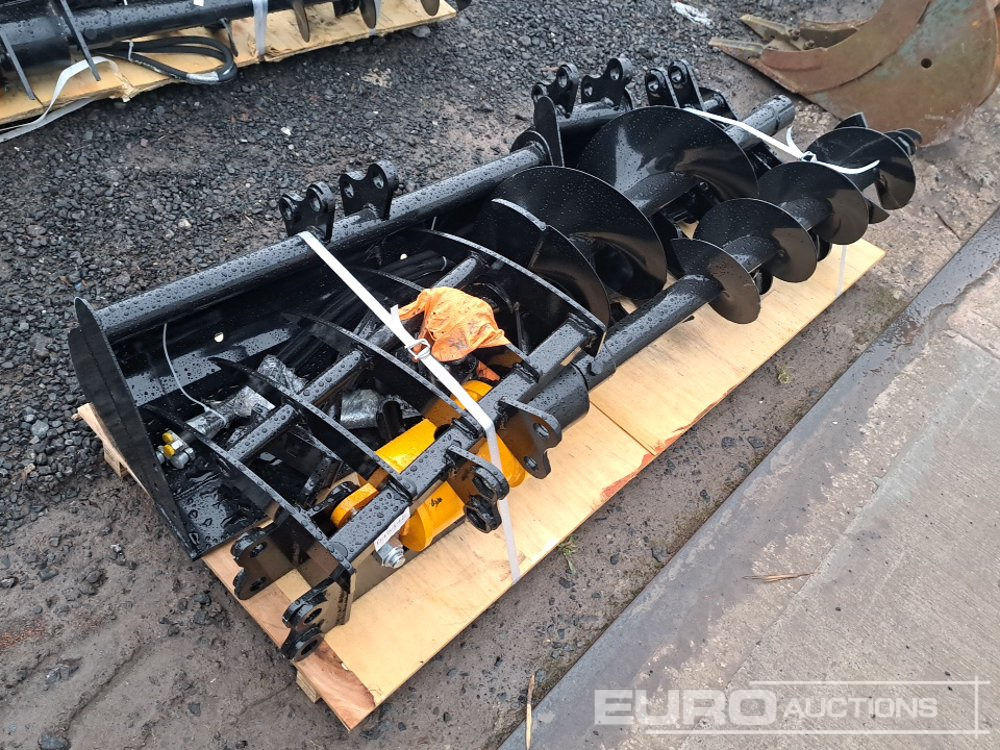 Unused 2025 GIYI Rake, Ripper, Grabber, 12” Auger, 16” Auger, 8” Narrow Bucket; QH 32” Bucket - Implemento para Excavadora: foto 3 Unused 2025 GIYI Rake, Ripper, Grabber, 12” Auger, 16” Auger, 8” Narrow Bucket; QH 32” Bucket - Implemento para Excavadora: foto 3