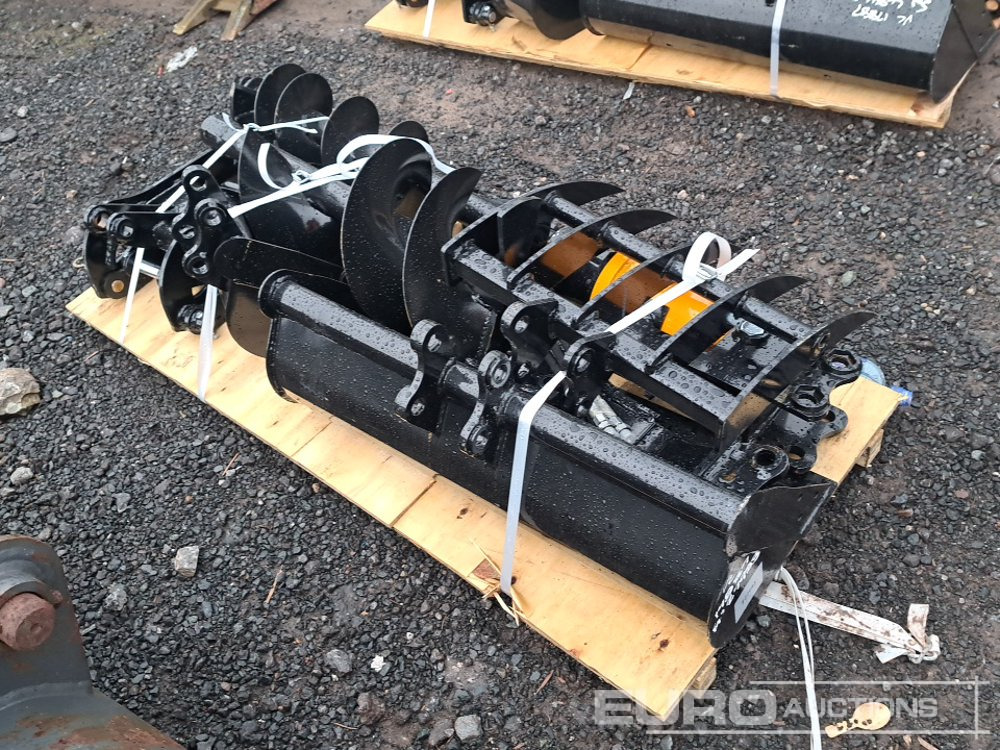 Unused 2025 GIYI Rake, Ripper, Grabber, 12” Auger, 8” Auger, 8” Narrow Bucket, 32” Bucket, Ripper, QH - Implemento para Excavadora: foto 2 Unused 2025 GIYI Rake, Ripper, Grabber, 12” Auger, 8” Auger, 8” Narrow Bucket, 32” Bucket, Ripper, QH - Implemento para Excavadora: foto 2