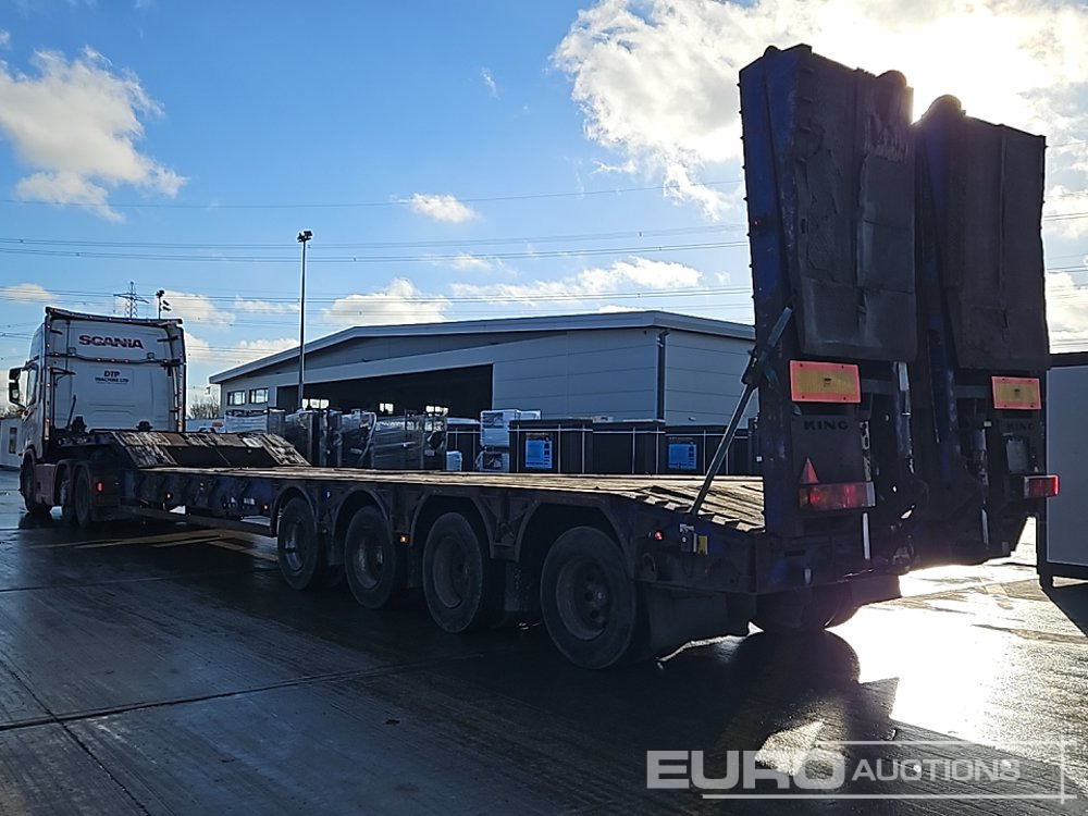 King 4 Axle Step Frame Low Loader Trailer, Neck Ramps, Out Riggers, Rear Steering, Hydraulic Fliptoe Ramps - Góndola rebajadas semirremolque: foto 5 King 4 Axle Step Frame Low Loader Trailer, Neck Ramps, Out Riggers, Rear Steering, Hydraulic Fliptoe Ramps - Góndola rebajadas semirremolque: foto 5