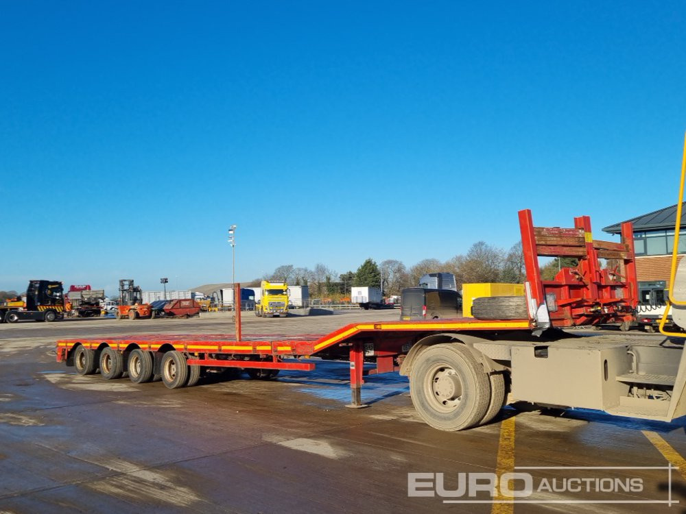 Camión caja abierta Nooteboom 4 Axle Extendable Low Loader Trailer, Twin Axle Rear Steer, Out Riggers: foto 7 Camión caja abierta Nooteboom 4 Axle Extendable Low Loader Trailer, Twin Axle Rear Steer, Out Riggers: foto 7