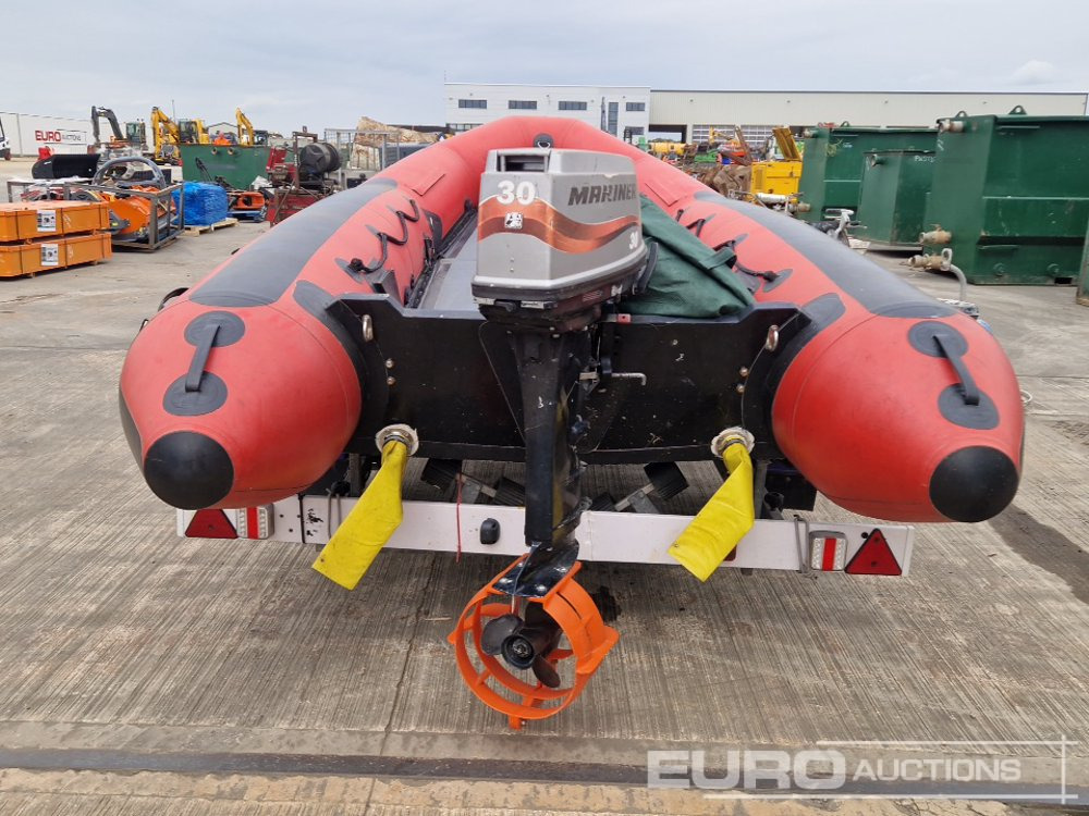 Eurocraft Inflaitable Speed Boat, Mariner Outboard Motor, Single Axle Trailer - Otros: foto 4 Eurocraft Inflaitable Speed Boat, Mariner Outboard Motor, Single Axle Trailer - Otros: foto 4