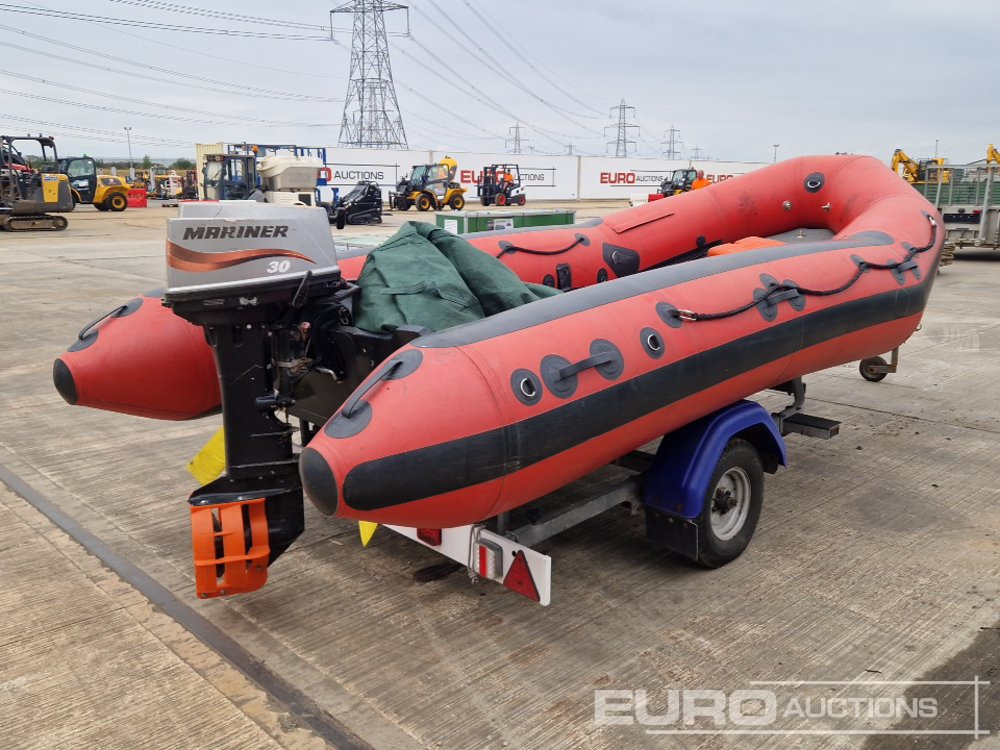 Eurocraft Inflaitable Speed Boat, Mariner Outboard Motor, Single Axle Trailer - Otros: foto 5 Eurocraft Inflaitable Speed Boat, Mariner Outboard Motor, Single Axle Trailer - Otros: foto 5
