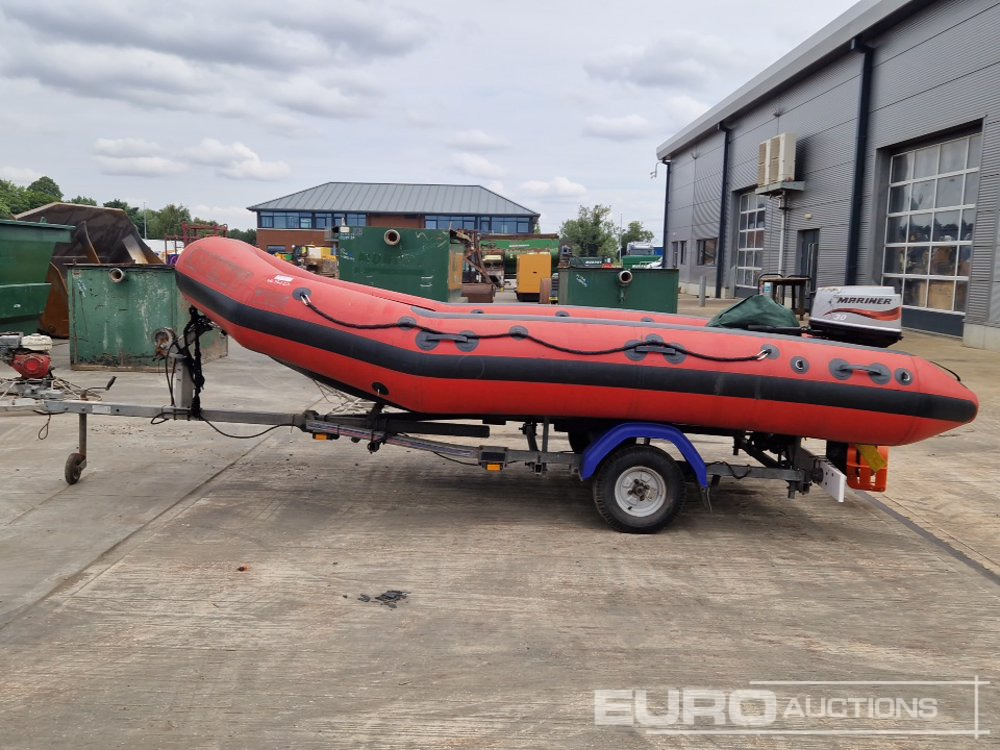 Eurocraft Inflaitable Speed Boat, Mariner Outboard Motor, Single Axle Trailer - Otros: foto 2 Eurocraft Inflaitable Speed Boat, Mariner Outboard Motor, Single Axle Trailer - Otros: foto 2
