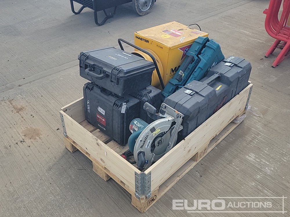 Probst FXAH120 Cordless Vacuum Lift (3 of), Makita 110 Volt Circular Saw, Makita Cordless Resipricating Saw, 415 Volt Masters Space Heater, 110 Volt Milwaukee Hammer Drill - Equipo de construcción: foto 1 Probst FXAH120 Cordless Vacuum Lift (3 of), Makita 110 Volt Circular Saw, Makita Cordless Resipricating Saw, 415 Volt Masters Space Heater, 110 Volt Milwaukee Hammer Drill - Equipo de construcción: foto 1