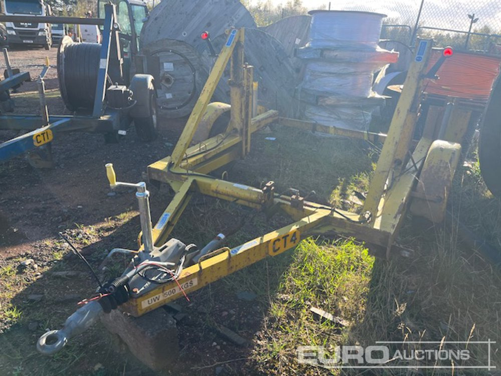 Seb International "CD40" Single Axle Cable Drum Trailer - Remolque porta maquinaria: foto 1 Seb International "CD40" Single Axle Cable Drum Trailer - Remolque porta maquinaria: foto 1