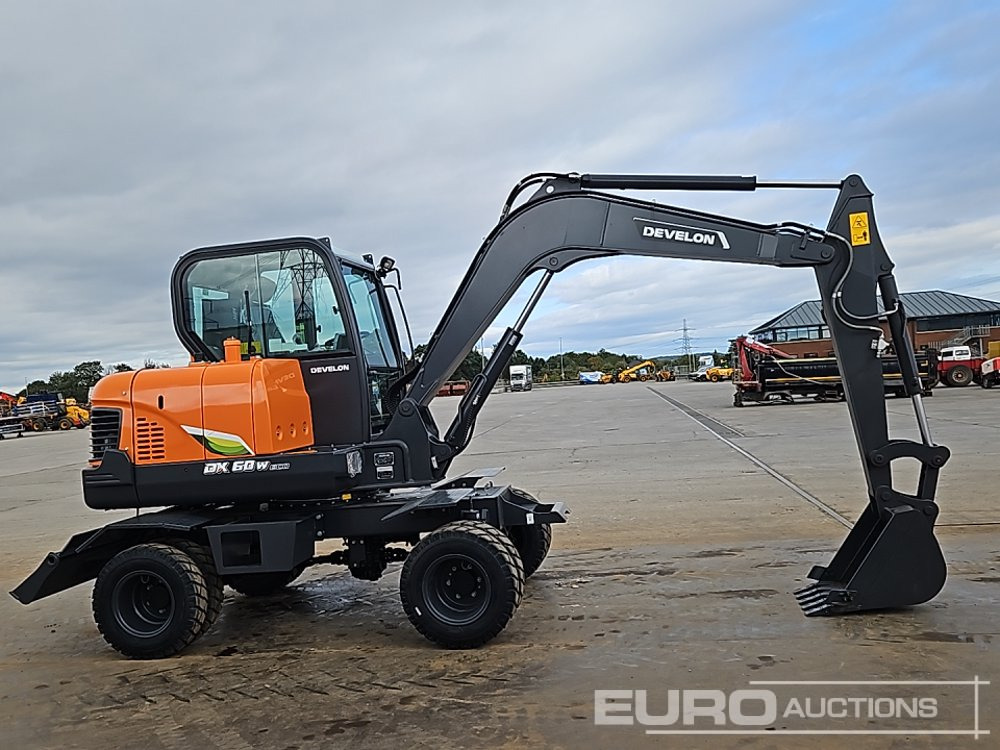 Excavadora de ruedas Unused 2025 Develon DX60WN ECO-1: foto 6