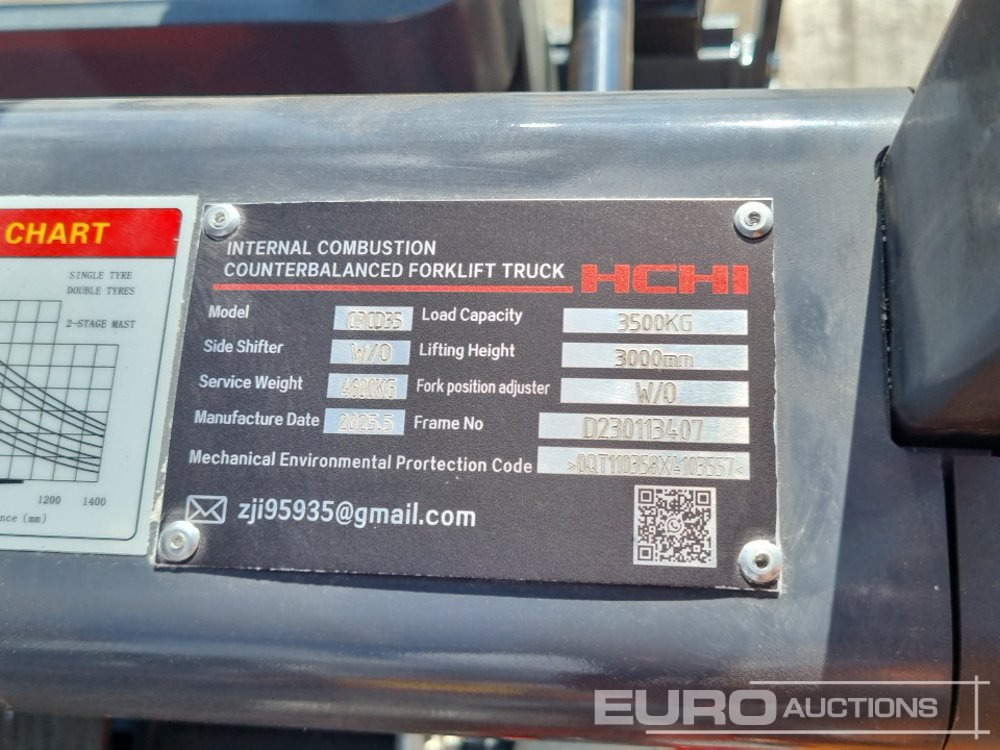Carretilla elevadora Unused 2025 HCHI CPCD35: foto 38