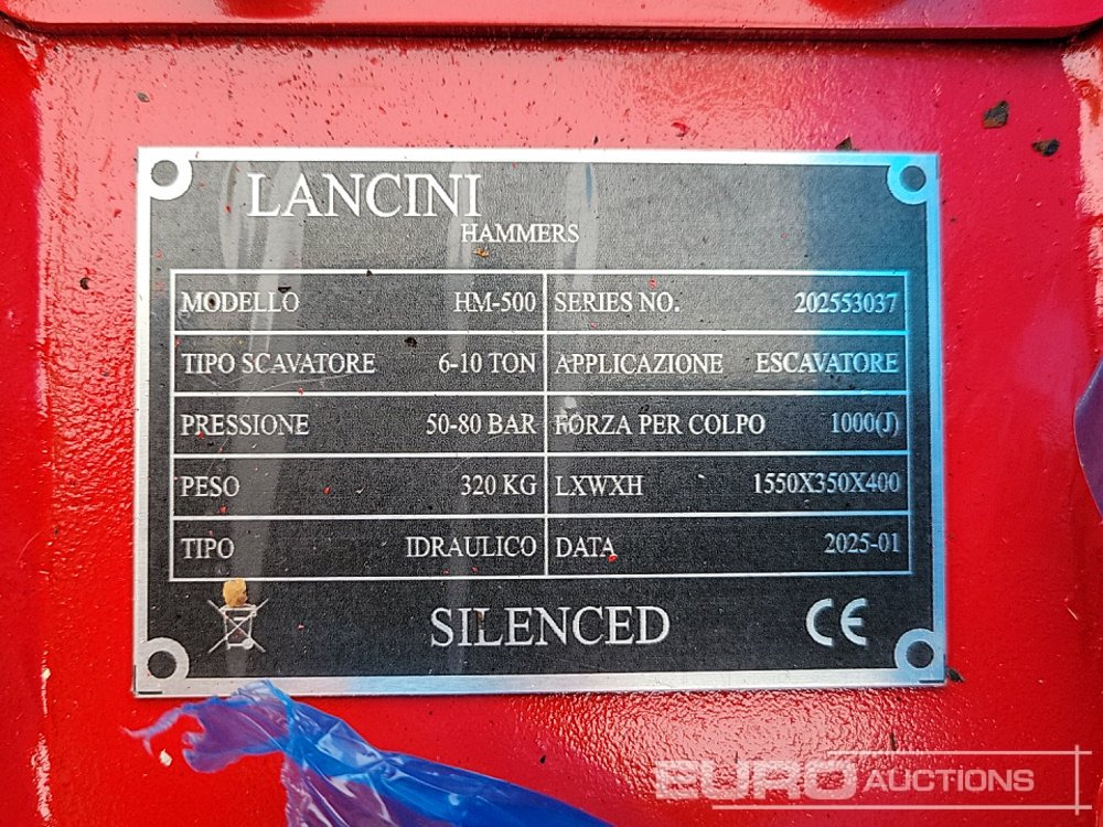 Martillo hidráulico Unused 2025 Lancini HM-500: foto 13