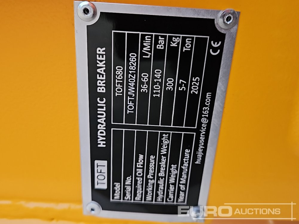 Martillo hidráulico Unused 2025 Toft 680: foto 14 Martillo hidráulico Unused 2025 Toft 680: foto 14
