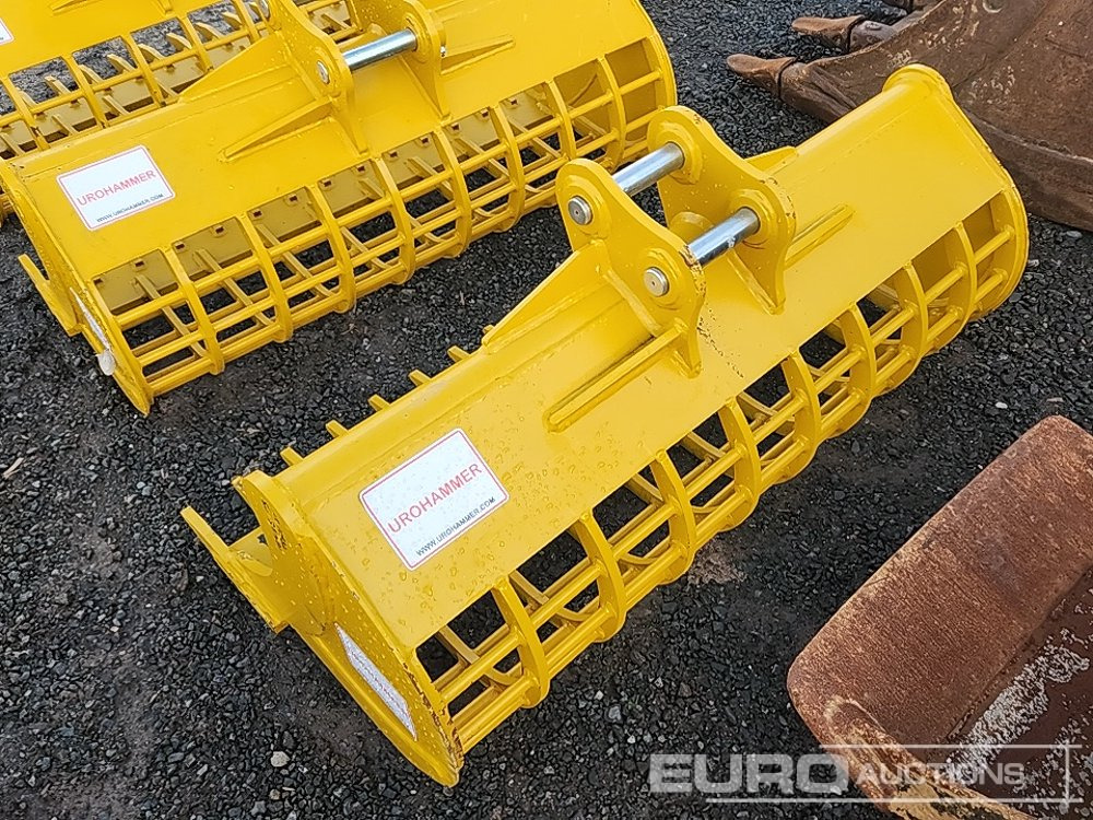 Unused 2025 Urohammer 48" 3T - 5T Rake Riddle Bucket to suit Mini Excavator - Cazo: foto 2 Unused 2025 Urohammer 48" 3T - 5T Rake Riddle Bucket to suit Mini Excavator - Cazo: foto 2