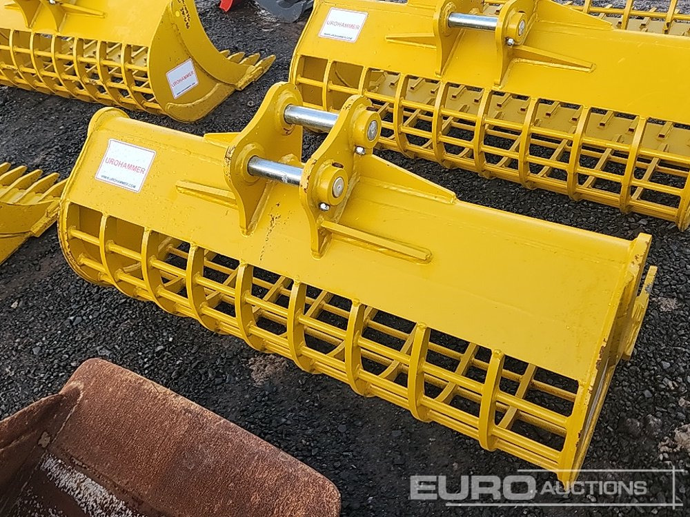 Unused 2025 Urohammer 48" 3T - 5T Rake Riddle Bucket to suit Mini Excavator - Cazo: foto 3 Unused 2025 Urohammer 48" 3T - 5T Rake Riddle Bucket to suit Mini Excavator - Cazo: foto 3