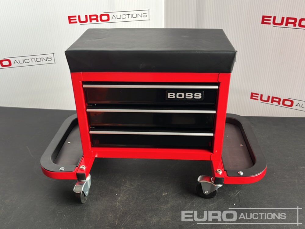 Unused 2026 Boss Wheeled Stool Tool Box, 3 Drawers, Magnetic Trays - Equipo de construcción: foto 2 Unused 2026 Boss Wheeled Stool Tool Box, 3 Drawers, Magnetic Trays - Equipo de construcción: foto 2