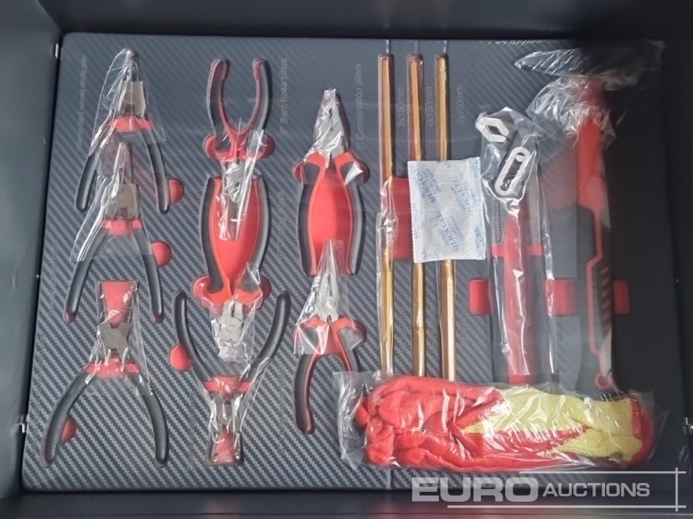 Equipo de taller Unused Boss Wheeled Tool Cart with 258pc Tools (Orange): foto 19