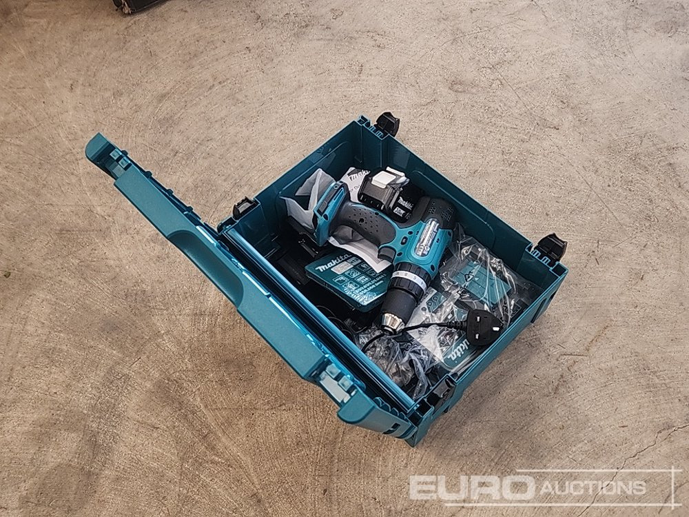 Unused Makita DHP453 18V LXT Combi Drill, 3.0Ah Battery, Charger & 13 Piece HSS-R Drill Bit Set, Case - Equipo de construcción: foto 3 Unused Makita DHP453 18V LXT Combi Drill, 3.0Ah Battery, Charger & 13 Piece HSS-R Drill Bit Set, Case - Equipo de construcción: foto 3