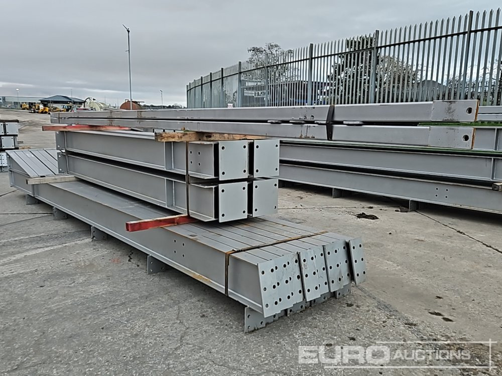 Unused Steel Frame Building 60' x 40' x 12,3no 20’ Bays. 12.5° Roof Pitch. Purlin Cleats Spaced To Accept Fibre Cement Or Steel Roof Sheets, 2no Roof Brace Bars And 2no Side Brace Bars 80 X 80 X 4shs - Casa contenedor: foto 1 Unused Steel Frame Building 60' x 40' x 12,3no 20’ Bays. 12.5° Roof Pitch. Purlin Cleats Spaced To Accept Fibre Cement Or Steel Roof Sheets, 2no Roof Brace Bars And 2no Side Brace Bars 80 X 80 X 4shs - Casa contenedor: foto 1