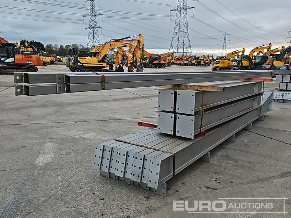 Unused Steel Frame Building 60' x 40' x 12,3no 20’ Bays. 12.5° Roof Pitch. Purlin Cleats Spaced To Accept Fibre Cement Or Steel Roof Sheets, 2no Roof Brace Bars And 2no Side Brace Bars 80 X 80 X 4shs - Casa contenedor: foto 3 Unused Steel Frame Building 60' x 40' x 12,3no 20’ Bays. 12.5° Roof Pitch. Purlin Cleats Spaced To Accept Fibre Cement Or Steel Roof Sheets, 2no Roof Brace Bars And 2no Side Brace Bars 80 X 80 X 4shs - Casa contenedor: foto 3