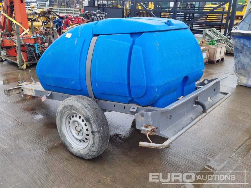 Western Single Axle Plastic Water Bowser - Tanque de almacenamiento: foto 3 Western Single Axle Plastic Water Bowser - Tanque de almacenamiento: foto 3