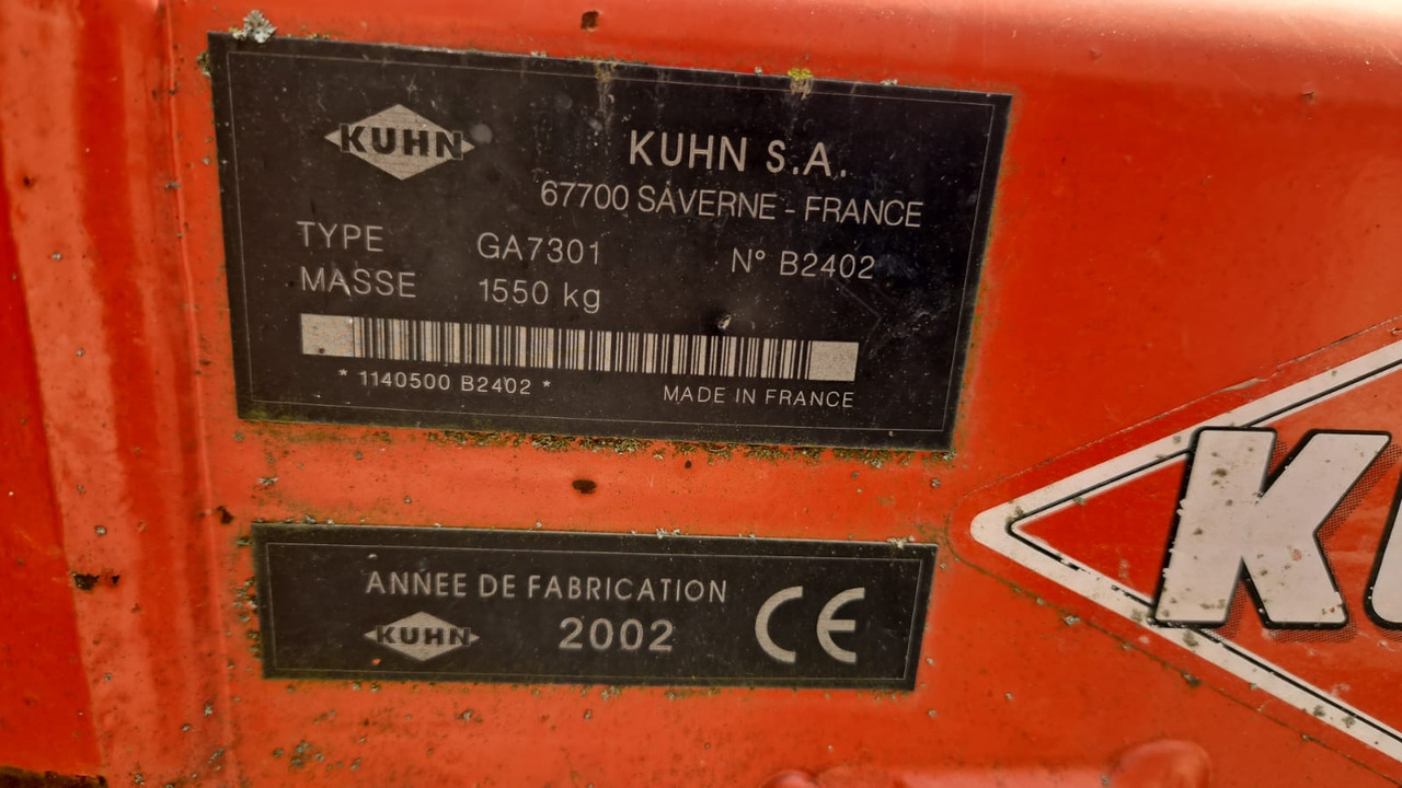 Ranghinatore usato Kuhn GA 7301 - Henificadora: foto 5 Ranghinatore usato Kuhn GA 7301 - Henificadora: foto 5