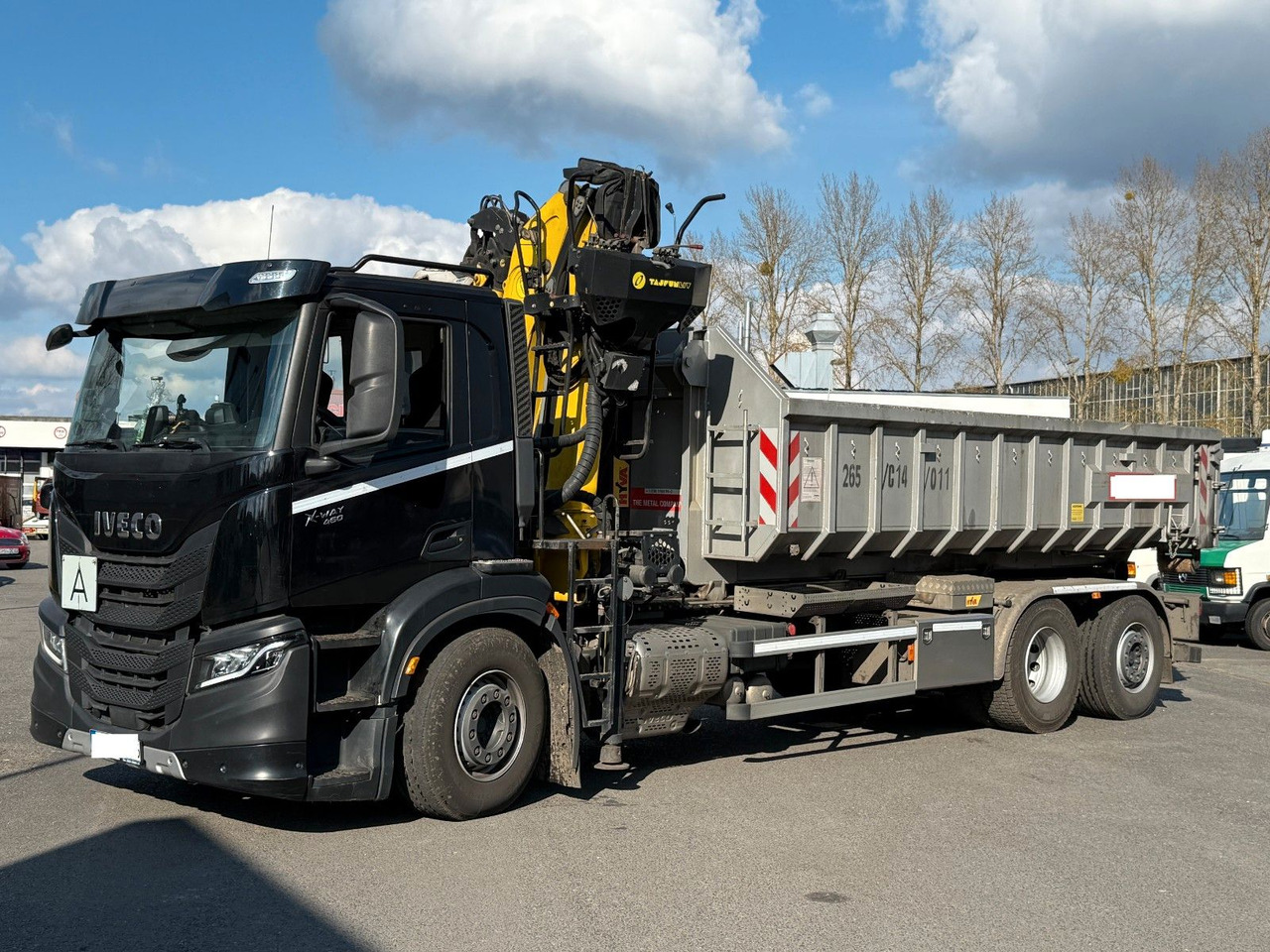 Iveco X Way 460/Abroll HYVA/KRAN TAYFUN/LENKACHSE - Camión grúa: foto 1 Iveco X Way 460/Abroll HYVA/KRAN TAYFUN/LENKACHSE - Camión grúa: foto 1