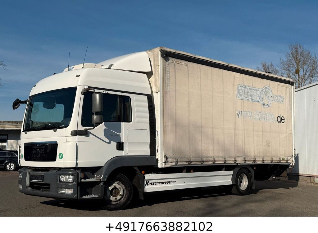 MAN TGL 8.220/Schlafkabine/Autom./6m/Edscha - Furgoneta con caja de lona: foto 1 MAN TGL 8.220/Schlafkabine/Autom./6m/Edscha - Furgoneta con caja de lona: foto 1