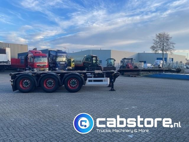 Pacton T3-010 Container chassis - Bouwjaar 2009 - BPW assen met trommelrem - 2x uitschuifbaar - APK tot 06-2026 - Portacontenedore/ Intercambiable semirremolque: foto 5 Pacton T3-010 Container chassis - Bouwjaar 2009 - BPW assen met trommelrem - 2x uitschuifbaar - APK tot 06-2026 - Portacontenedore/ Intercambiable semirremolque: foto 5