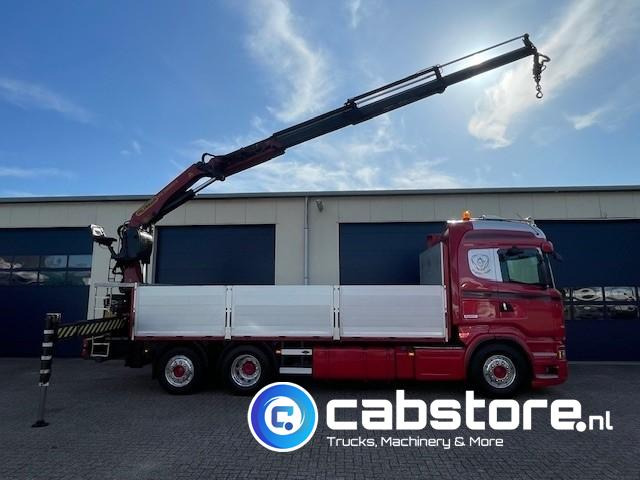 Scania R520 LB6X2*4HNB Euro 6 - Bouwjaar 2013 - Highline - Opticruise - Open box + Palfinger PK 24001-K B Autolaadkraan - Good condition ! - Camión caja abierta, Camión grúa: foto 3 Scania R520 LB6X2*4HNB Euro 6 - Bouwjaar 2013 - Highline - Opticruise - Open box + Palfinger PK 24001-K B Autolaadkraan - Good condition ! - Camión caja abierta, Camión grúa: foto 3