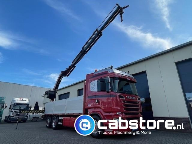 Scania R520 LB6X2*4HNB V8 Euro 6 - Bouwjaar 2013 - Highline - Opticruise - Open box + Palfinger PK 24001-K B Autolaadkraan - Good condition ! - Camión grúa: foto 1 Scania R520 LB6X2*4HNB V8 Euro 6 - Bouwjaar 2013 - Highline - Opticruise - Open box + Palfinger PK 24001-K B Autolaadkraan - Good condition ! - Camión grúa: foto 1