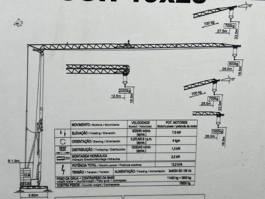 Grúa torre Soima Construction crane SOIMA SGH 19x28 - 28 mete: foto 41 Grúa torre Soima Construction crane SOIMA SGH 19x28 - 28 mete: foto 41