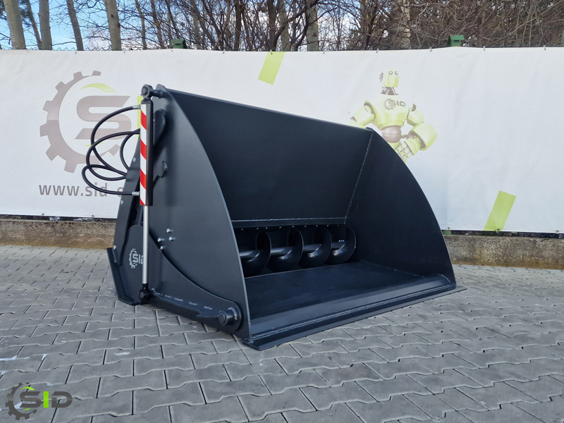 SID EINFUTTERSCHAUFEL MIT SCHNECKE / Godet distributeur de concentrés / Feeder bucket 1,2 M - Cazo cargador para Maquinaria agrícola: foto 1 SID EINFUTTERSCHAUFEL MIT SCHNECKE / Godet distributeur de concentrés / Feeder bucket 1,2 M - Cazo cargador para Maquinaria agrícola: foto 1