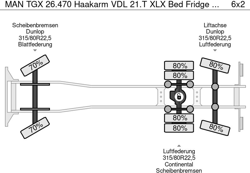 Portacontenedore/ Intercambiable camión MAN TGX 26.470 Haakarm VDL 21.T XLX Bed Fridge Smart Select Only 133.000KM!: foto 20 Portacontenedore/ Intercambiable camión MAN TGX 26.470 Haakarm VDL 21.T XLX Bed Fridge Smart Select Only 133.000KM!: foto 20