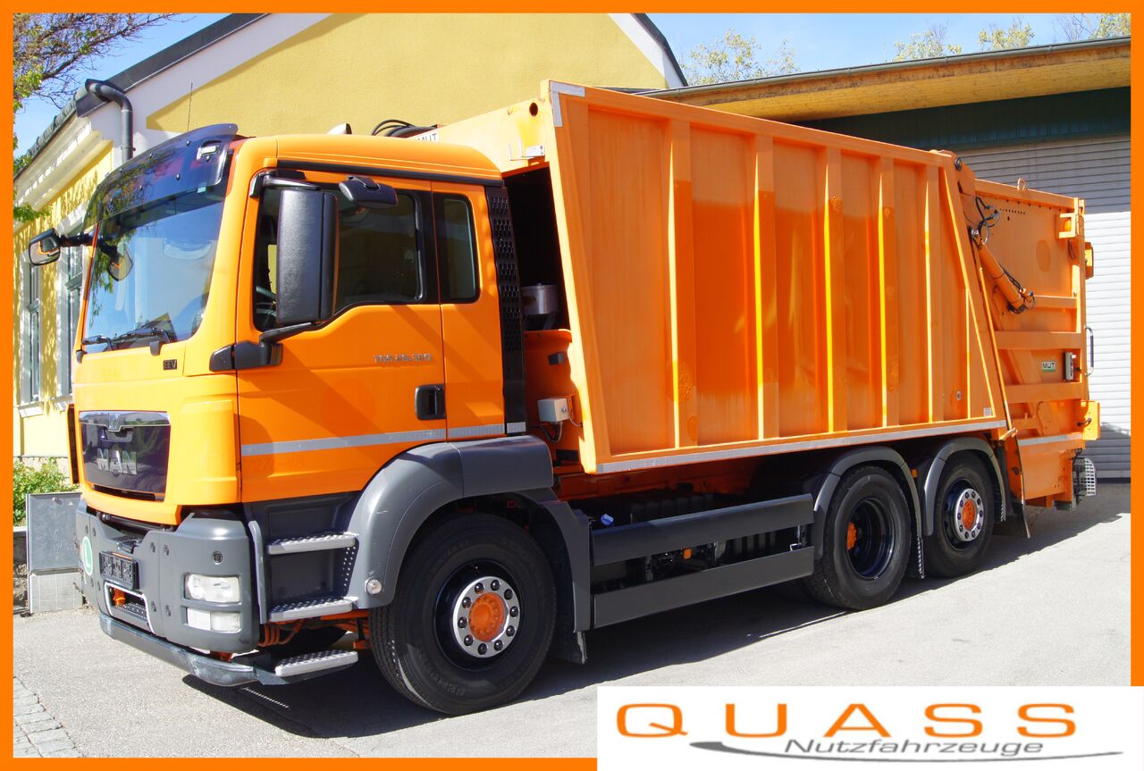 MAN TGS 26.320 BL 6x2-2/ MUT FAUN Variopress / ZOELLER - Camión de basura: foto 1 MAN TGS 26.320 BL 6x2-2/ MUT FAUN Variopress / ZOELLER - Camión de basura: foto 1