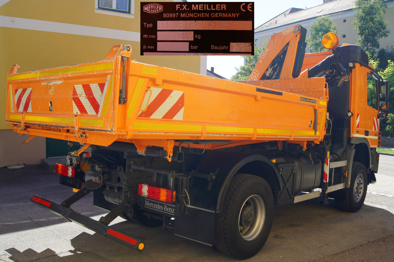 MERCEDES-BENZ ACTROS 1836 /4x4/TÜV/FASSI 110/MEILLER/Winterdienst/Wechselsystem - Volquete camión, Camión grúa: foto 4 MERCEDES-BENZ ACTROS 1836 /4x4/TÜV/FASSI 110/MEILLER/Winterdienst/Wechselsystem - Volquete camión, Camión grúa: foto 4