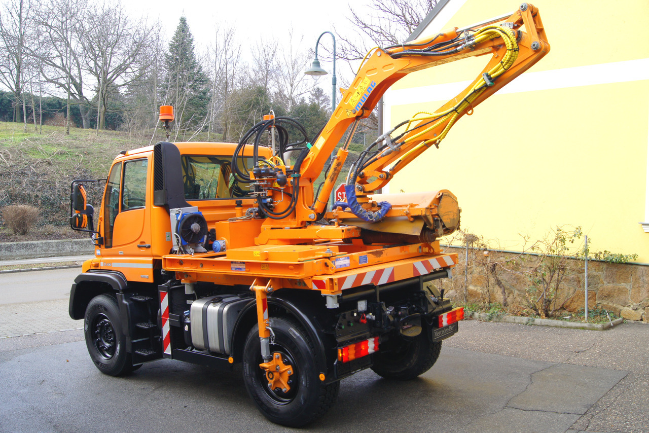 MERCEDES-BENZ Unimog U 400/TÜV/Hydrostat/Mähtür +MULAG MHU 800 - Volquete camión: foto 4 MERCEDES-BENZ Unimog U 400/TÜV/Hydrostat/Mähtür +MULAG MHU 800 - Volquete camión: foto 4