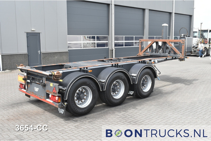 LAG O-3-CC | 20ft TIPPING CHASSIS * 24v SELF SUPPORT * LIFT AXLE * BPW / DISC - Portacontenedore/ Intercambiable semirremolque: foto 1 LAG O-3-CC | 20ft TIPPING CHASSIS * 24v SELF SUPPORT * LIFT AXLE * BPW / DISC - Portacontenedore/ Intercambiable semirremolque: foto 1