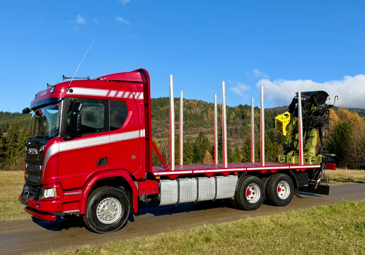 SCANIA R520 XT - Camión forestal, Camión grúa: foto 2 SCANIA R520 XT - Camión forestal, Camión grúa: foto 2