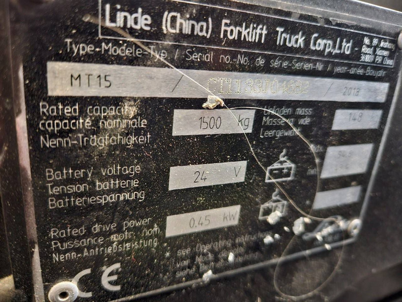 Linde MT15 - Transpaleta: foto 4 Linde MT15 - Transpaleta: foto 4