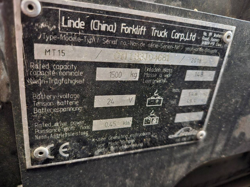 Linde MT15 - Transpaleta: foto 4 Linde MT15 - Transpaleta: foto 4