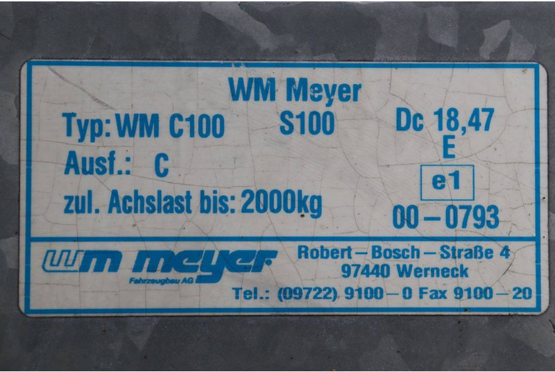 Caja cerrada remolque WM Meyer WM C100: foto 15