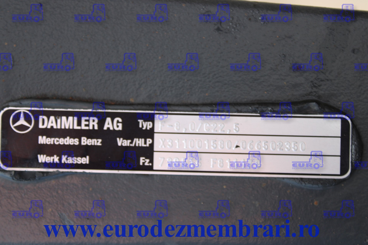 AXA FATA F8-0-C22,5 MERCEDES ACTROS A9633310101, X311001580, 066502350 - Eje delantero para Camión: foto 3 AXA FATA F8-0-C22,5 MERCEDES ACTROS A9633310101, X311001580, 066502350 - Eje delantero para Camión: foto 3