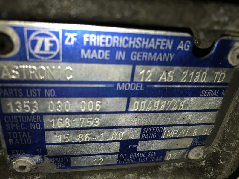 CUTIE DE VITEZE ZF 12 AS 2130 TD R=15,86-1,00 - Caja de cambios para Camión: foto 3 CUTIE DE VITEZE ZF 12 AS 2130 TD R=15,86-1,00 - Caja de cambios para Camión: foto 3