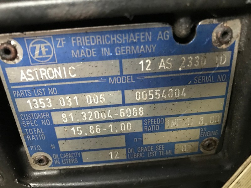 CUTIE DE VITEZE ZF 12 AS 2330 TD R=15,86-1,00 - Caja de cambios para Camión: foto 3 CUTIE DE VITEZE ZF 12 AS 2330 TD R=15,86-1,00 - Caja de cambios para Camión: foto 3