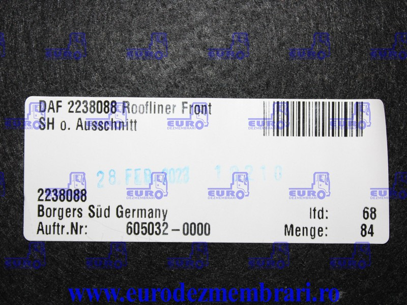 ELEMENT INTERIOR CABINA DAF XF XG 2238088, 2158322 - Cabina e interior para Camión: foto 3 ELEMENT INTERIOR CABINA DAF XF XG 2238088, 2158322 - Cabina e interior para Camión: foto 3