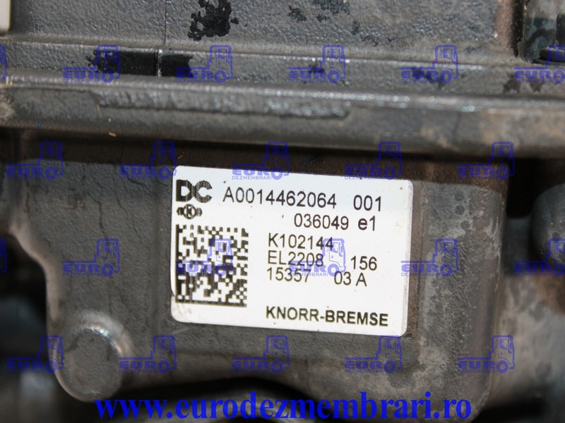 SUPAPA REFULARE MERCEDES ACTROS MP4 A0014462064, K102144 - Válvula de freno para Camión: foto 2 SUPAPA REFULARE MERCEDES ACTROS MP4 A0014462064, K102144 - Válvula de freno para Camión: foto 2