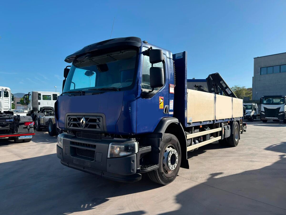 RENAULT C320 - Camión caja abierta, Camión grúa: foto 1 RENAULT C320 - Camión caja abierta, Camión grúa: foto 1