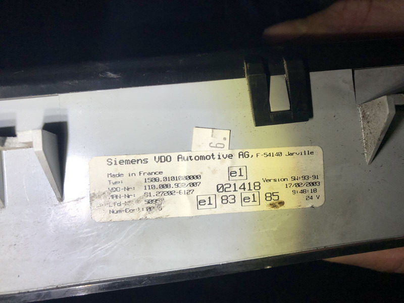 MAN TGA - Salpicadero: foto 3 MAN TGA - Salpicadero: foto 3