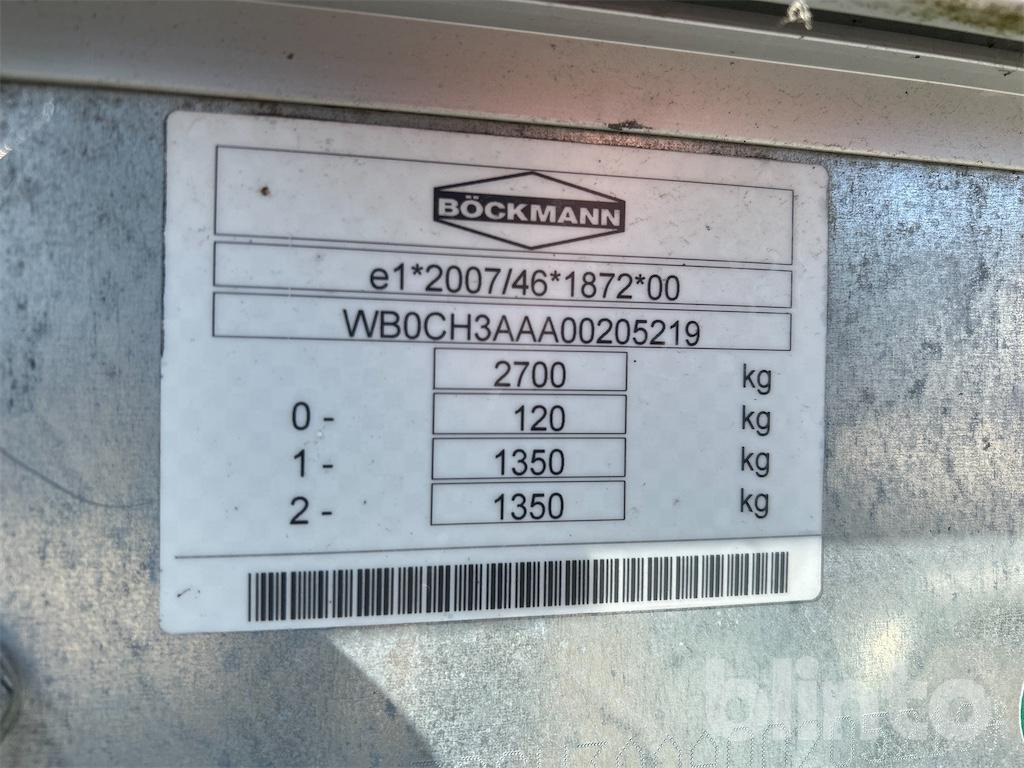 Böckmann Hochlader HL-AL 4118/27 F (unbenutzt, Bj. 2022) - Remolque con toldo: foto 5 Böckmann Hochlader HL-AL 4118/27 F (unbenutzt, Bj. 2022) - Remolque con toldo: foto 5