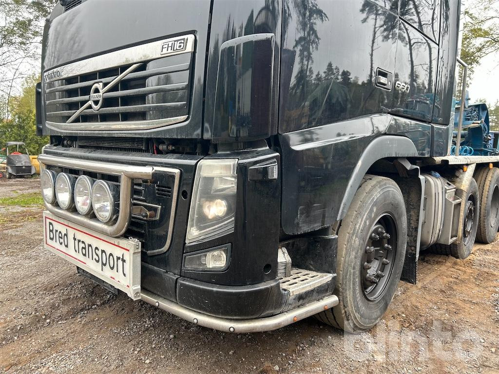 Cabeza tractora, Portavehículos semirremolque Dragbil / VOLVO FH16 660 med 5:e axel och maskinsläp / Säljes som ekipage: foto 10