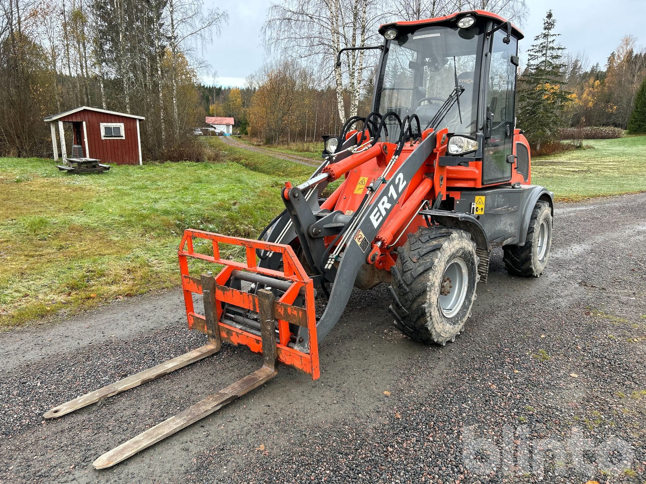Everun ER12 med gafflar och planeringskopa - Cargadora de ruedas: foto 2 Everun ER12 med gafflar och planeringskopa - Cargadora de ruedas: foto 2