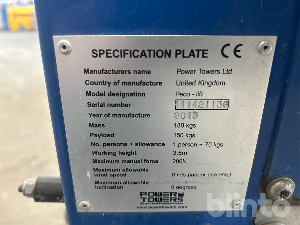 Power Tower Peco-Lift (2013) - Plataforma de mástil vertical: foto 5 Power Tower Peco-Lift (2013) - Plataforma de mástil vertical: foto 5