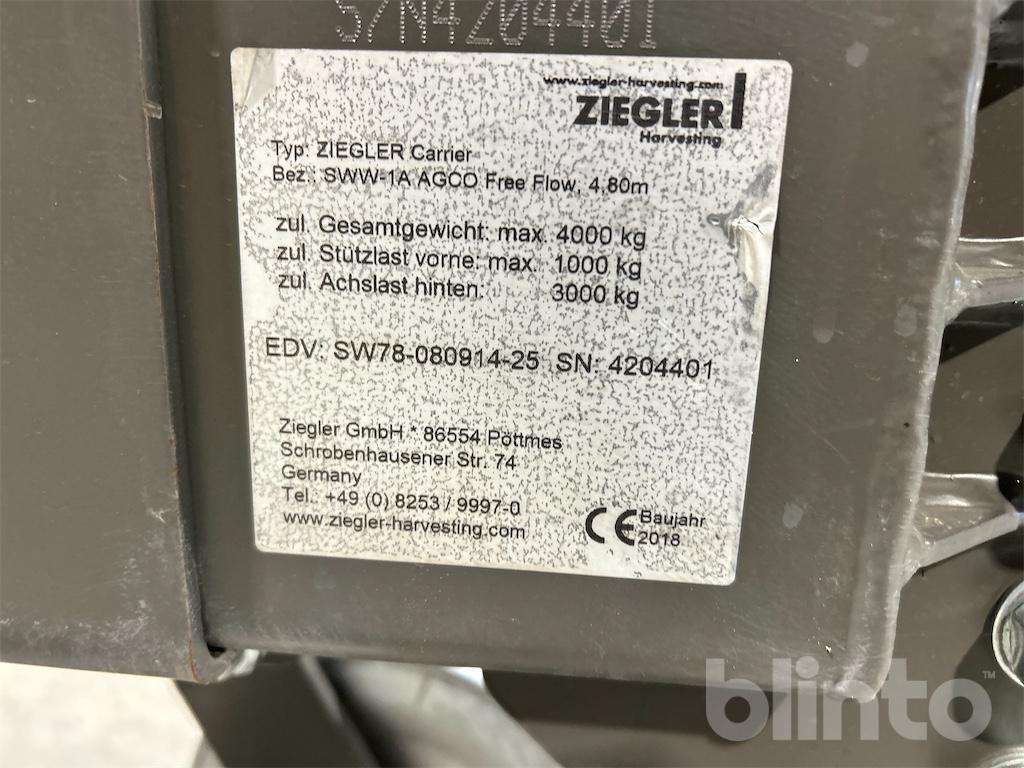 Ziegler Carrier SWW-1A 4,8 m (2018) - Carro de cosechadora: foto 5 Ziegler Carrier SWW-1A 4,8 m (2018) - Carro de cosechadora: foto 5